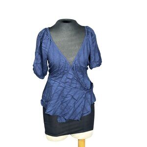 Old Navy Wrap-Style Short Sleeve Tops Set Of 3 S Lightweight & Feminine Design